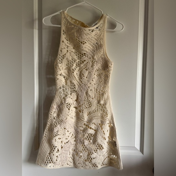 H&M Cream Crochet Mini Dress - Picture 7 of 11